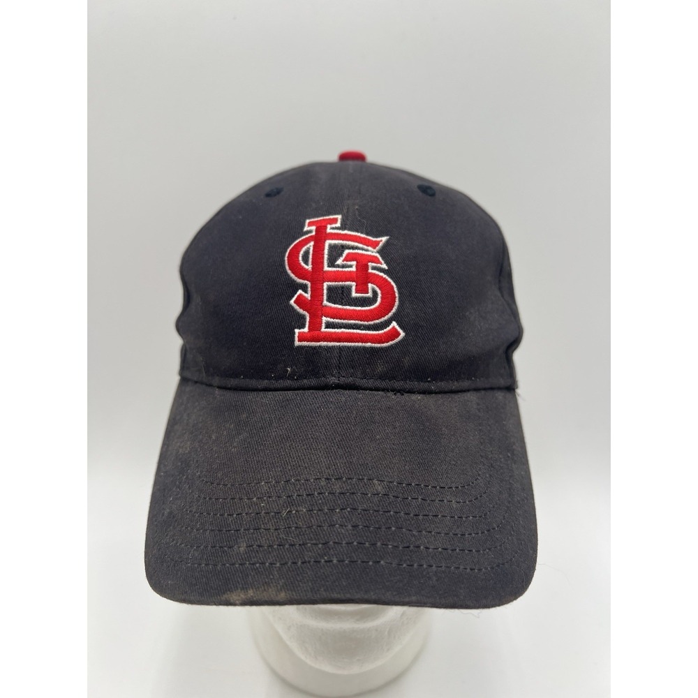 St Louis Cardinals MLB Fan Favorite Adjustable Strapback Hat Cap Black Red OSFA